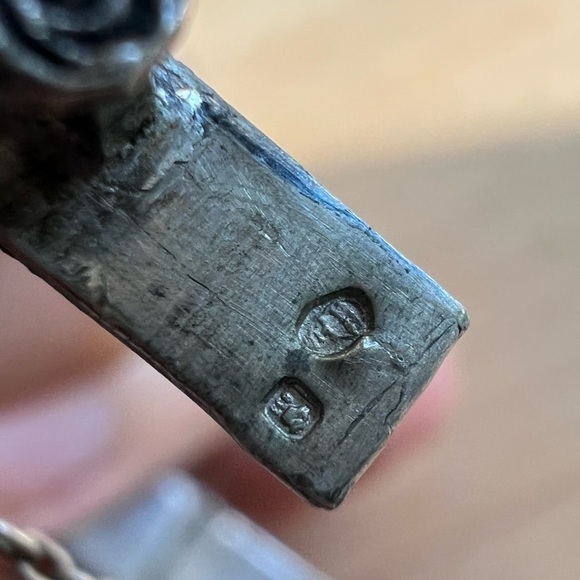 Vintage Art Nouveau Flowers Repousse 925 Sterling Silver hinged bangle bracelet - Picture 13 of 13